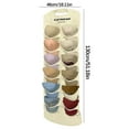 thumbnail image 6 of Hat Storage Organizer with Multiple Compartments, Wall Mounted Behind Door Fabric Hanging Bag for Baseball Caps & Snapbacks, Space Saving Solution for Entryway & Closet Organization, 6 of 8
