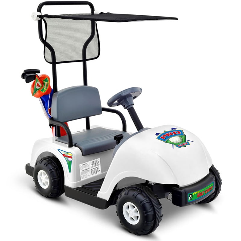 Junior 6V Rechargeable RideOn Golf Cart Kids Electric Cars with a Golf Balls