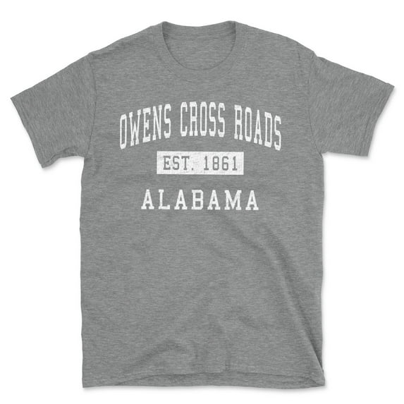 Owens Cross Roads Alabama Classic Established Men's Cotton T-Shirt