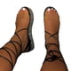 thumbnail image 5 of Nuevas sandalias con cordones para mujer Zapatos de playa planos con diamantes de imitación para mujer Wmkox8yii nm6302, 5 of 5