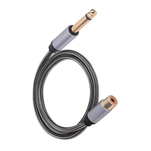 Sound to 1/4 Sound Cable 6.35mm to Sound Stereo Interconnect Cable Male to Female 1/4 to Sound Cable Adapter Housing Cable