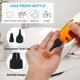 thumbnail image 4 of Uxcell 6 Pcs 3.4oz(100ml) Botella Plástica Dispensadora con Tapa de Giro Negra, Transparente, 4 of 7