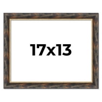 17x13 Frame Gold Real Wood Picture Frame Width 1.5 inches | Interior Frame Depth 0.5 inches |