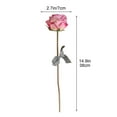 thumbnail image 3 of Artificial Flower Bouquets Set of 6 | Realistic Faux Flowers for Home Decor, Centerpieces, Wedding Arrangements | 14.9in Lifelike Silk Floral Stems | Vase Not Included, 3 of 9