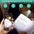 thumbnail image 6 of USB Reading Light with Clip - 3 Color Modes & 5 Brightness Levels, 500mAh Rechargeable Book Light for Bed, Travel, Tablet - Eye-Care Timer Function, Sky Blue, 6 of 8
