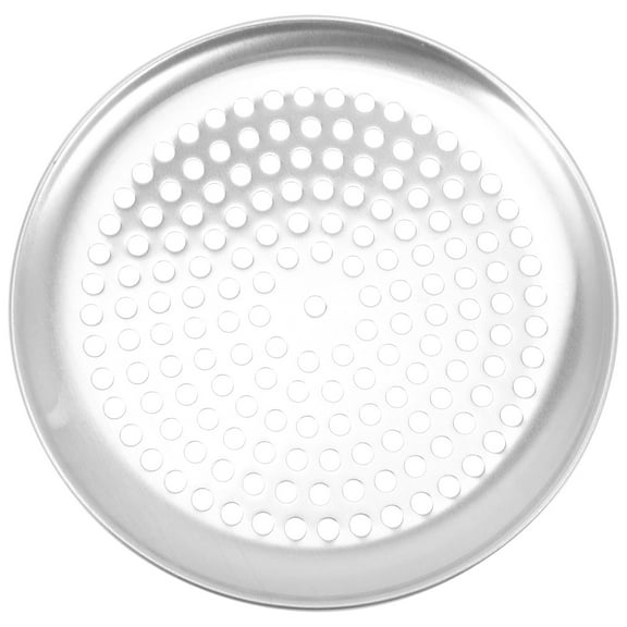 HERFIER Stainless Steel Pizza Baking Tray with Perforated Holes for Oven Use, 9.04 x 9.04 x 0.79 Inches