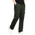 thumbnail image 1 of Men's Cargo Pants Ripstop Water RESISTANT Hiking Work Pants Outdoor Multi Pockets Tactical Pants Army Green XL, 1 of 9