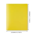 thumbnail image 2 of Plastic Folder Yellow, Two Pocket Folder Three Hole Punch Prong Fasteners Letter Size Extra Tough Folders Assorted Colors, 2 of 6