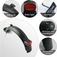 thumbnail image 4 of Guardabarros Trasero para Xiaomi M365 Pro 2, Kit de Guardabarros Trasero con Gancho, Soporte para Tarjeta de matrícula, luz Trasera, Accesorios de Repuesto para Scooter duraderos, 4 of 5