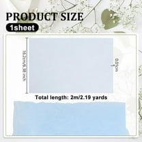 2.2 Yards Light Blue Tulle Fabrics 1.8 Yards Wide Chiffon Sheer Crepe Fabric Chinlon Tulle 0.1mm Thick Gauze Mesh Bolt Net for Wrapping DIY Sewing Crafts Wedding Party Decorations