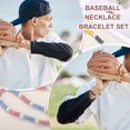 thumbnail image 4 of Conjunto de Collar y Pulsera de Béisbol Uxcell, Collar de Béisbol de 18" y Pulsera de 7.5" Colección Glitter Ice Inspirada en Rhinestone para Regalos de Jugadores Hombres Mujeres (Azul, Paquete de 2), 4 of 6