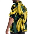 thumbnail image 3 of Banana Men's Short Sleeve Casual Printed Button Down Beach Shirt Summer Unisex Top, 3 of 6