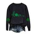 thumbnail image 4 of Guluxicc Sweatshirts for Women Casual Crewneck Long Sleeve Shirts St Patricks Day Letter Printed Graphic Pullover Tops, S, 4 of 5