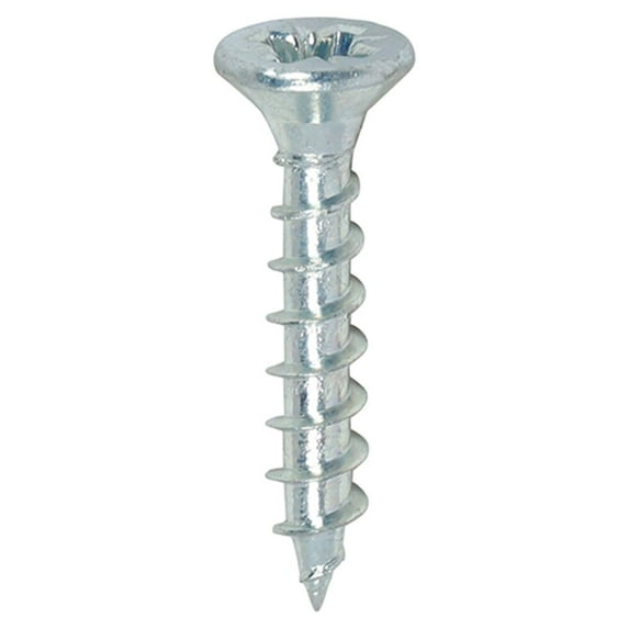Timco - Solo Chipboard & Woodscrews - PZ - Double Countersunk - Zinc (Size 3.5 x 20 - 200 Pieces)