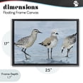 thumbnail image 4 of Stupell Industries Transitional Sandpipers Beach Coastal Scene Black Floating Frame Canvas Art, 25 x 17, by Lorenzo Collective, 4 of 8