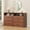 Walnut, variant on Winkalon 6 Drawers Dresser,Modern Storage Tower Dressers and Chests 2 Open Cubby,Large Organizer for Bedroom,Walnut