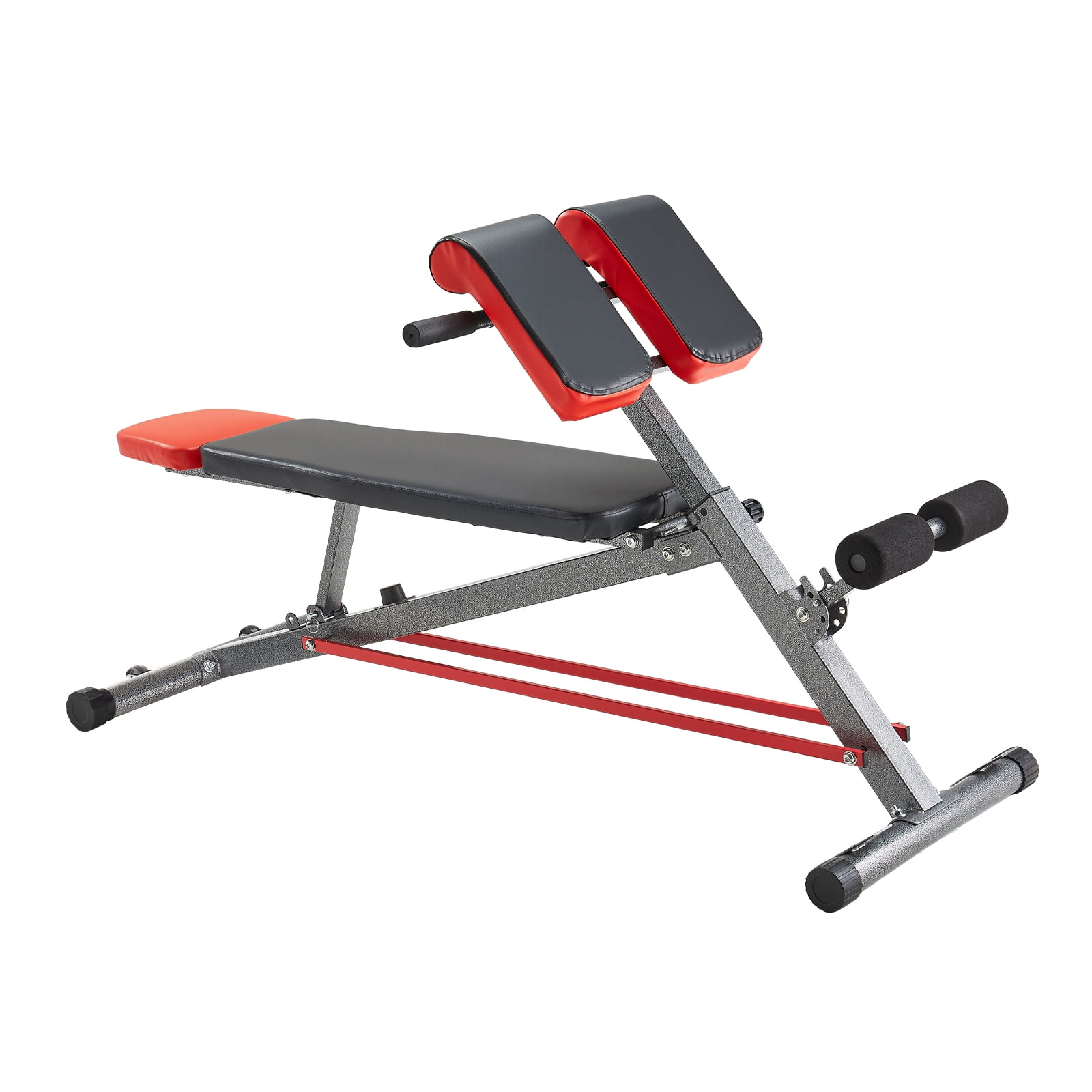 VEVOR Multi-Functional Weight Bench for Full Body Workout, Roman Chair Hyperextension Bench, 660 lbs Adjustable Extension Equipment for Back Arm Core Ab Workout, Sit Up Exercise Machine