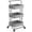 Gray, variant on Tier Rolling Cart, Metal Utility Cart with Wheels and Handle, Rolling Storage Cart for , Painting Room, Office and Kitchen