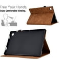 thumbnail image 3 of SaniMore for Samsung Galaxy Tab A8 10.5" 2022 SM-X200/X205 Case, PU Leather Case Soft TPU Back Auto Wake/Sleep Card Slots Pen Holder Kickstand Magnetic Full Protective Wallet Case, Brown, 3 of 10