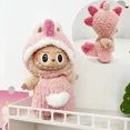 thumbnail image 1 of Mini muñeca de peluche bonita de 17cm, accesorios de ropa para Corea, Kpop Exo Labubu II, muñecas Idol, ropa de fiesta para sentarse, regalo DIY, 1 of 5