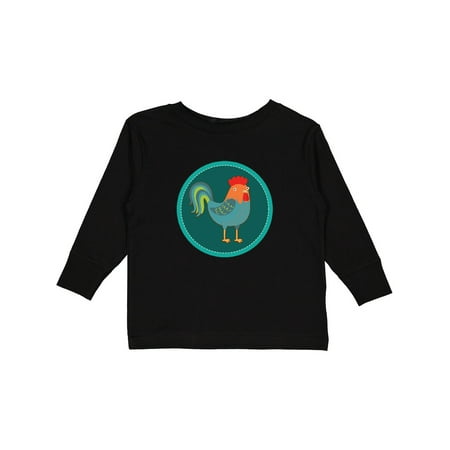 

Inktastic Rooster Chicken Farmer Gift Toddler Boy or Toddler Girl Long Sleeve T-Shirt