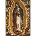 thumbnail image 2 of Arellano, Manuel de 14x18 Black Ornate Wood Framed with Double Matting Museum Art Print Titled - Virgin of Guadalupe, 2 of 4