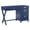 Navy Blue, variant on Linon Peggy Side Storage Wood Desk with 4 Drawers Rose Gold Hardware in White