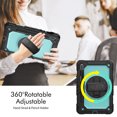 thumbnail image 2 of XYX For Samsung Galaxy Tab S8/S7 Case 11 inch, 360 Rotating Shockproof Cover with Stand, Screen Protector, Shoulder Strap (SM-X700/SM-T870), Sky Blue PC, 2 of 7