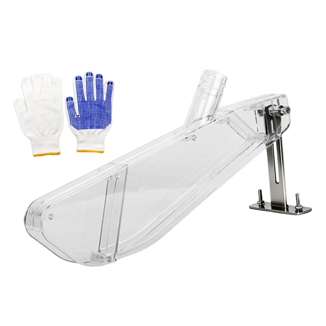 Cubierta protectora para de mesa, carcasa en forma de R, transparente, a prueba de polvo, evita dispersión de residuos y protege