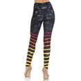 thumbnail image 2 of Creamy Soft Leggings Premium Women's 3D Harmonic Angles Extra Plus, High Rise, Stretchy, Comfortable, 3X-5X Leggings - by USA Fashion, 2 of 2