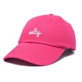 thumbnail image 5 of Dalix Salty Embroidered Cotton Beach Baseball Cap Adjustable Dad Hat Womens in Hot Pink, 5 of 5