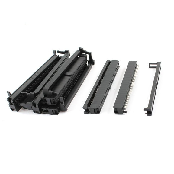 Unique Bargains 6 Pcs IDC FC-50P Connector 2x25 50 Pins Female Header 2.54mm Pitch