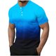 thumbnail image 1 of Top de Color Sólido Casual de los Hombres, Camiseta de Cuello Redondo Botón de Manga Corta de Moda para Uso Al Aire Libre Y Diario, Camiseta de Invierno Cómoda, 1 of 9