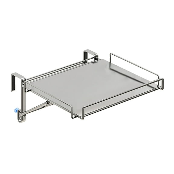 Tineasur Space Saving Kitchen Cabinet Door Hanging Shelf Metal Organizer