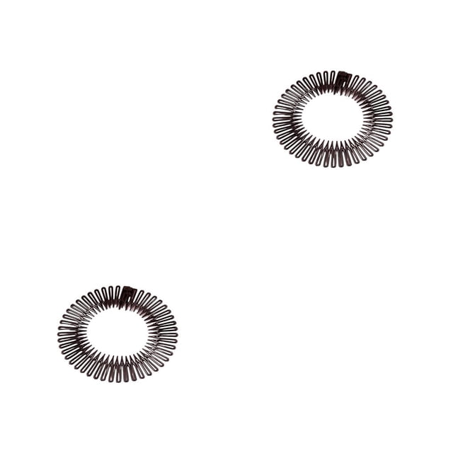 Soidarity Clip de peine de peluca en U, accesorios para pelucas, peines de alambre, suministros de herramientas resistentes al desgaste de mano, Negro 2piezas