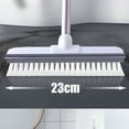 thumbnail image 3 of 31.5 Inches Long Handle Floor Scrub Brush With Built-In Squeegee, Stiff Bristle Grout Brush For Deep Cleaning Bathroom, Toilet, Tile, Carpet, And Hard-To-Reach Gaps For Home,, 3 of 5