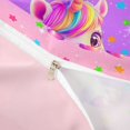 thumbnail image 4 of Erosebridal Colorful Kawaii Unicorn Twin Bedding For Girls,Watercolor Stars Print Kids Duvet Cover Set,Reversible Pink 2-Piece,No Comforter, 4 of 6