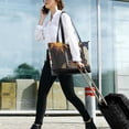 thumbnail image 5 of FORMRS Canvas Laptop Tote Bag for Women with 15.6" Computer Compartments Shoulder Handbag, Colorful Skeleton with Cloud, 5 of 7