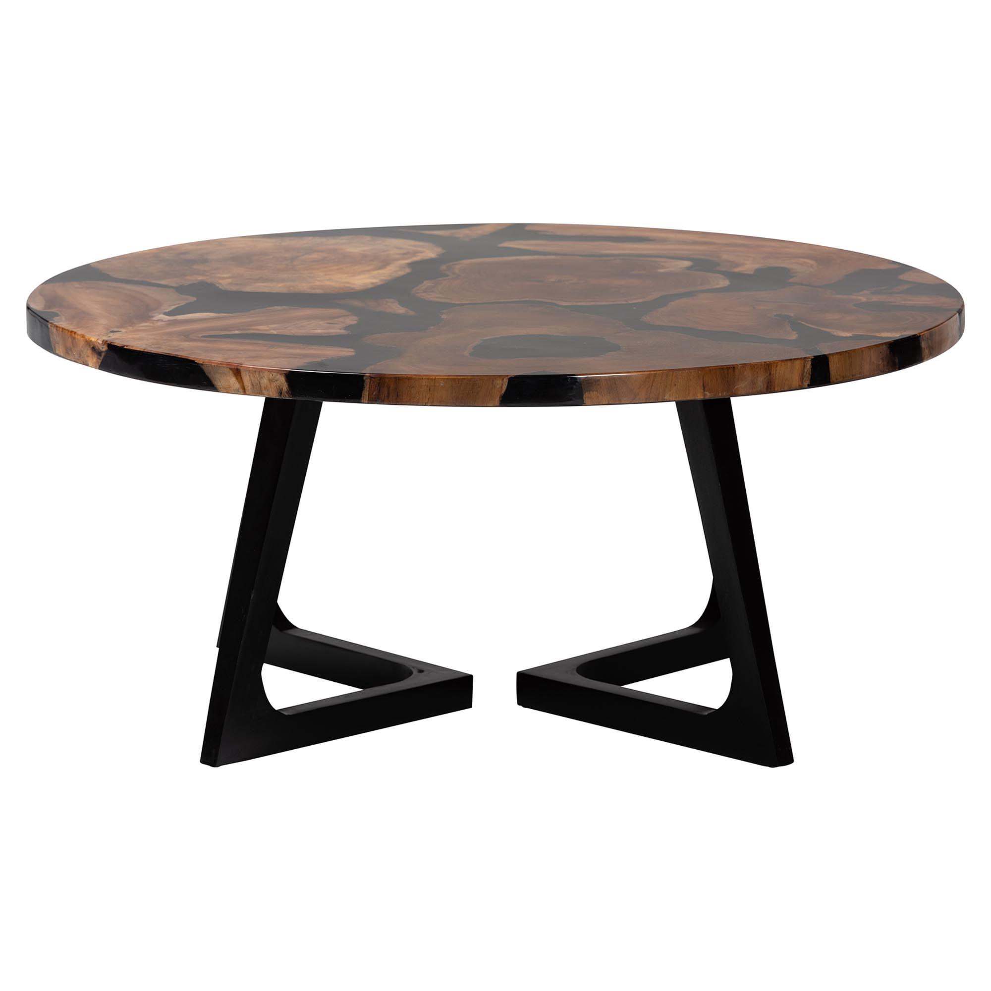 bali & pari Agata Rustic Coffee Table, Natural Brown