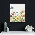 thumbnail image 4 of GOSMITH  Wildflower Sunflower Wall Art, Succulent Plant and Hummingbird on White Background Canvas Wall Art, Farmhouse Plant Abstract Wall Art for Living Room Bedroom Bathroom, 4 of 4