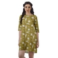 thumbnail image 1 of Moomaya Robes d'Été Courtes pour Femmes Imprimé Shift Mousse Georgette Robe Évasée, 1 of 4