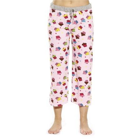 

Just Love Women Pajama Capri Pants / Sleepwear (Cupcake Dots - Pink 2X)