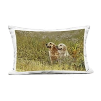 Stupell Industries Happy Dogs Field Day Design by Sueellen Ross Outdoor Printed Pillow