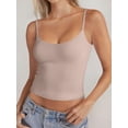 thumbnail image 3 of PINKMSTYLE Débardeurs Basiques pour Femmes à Encolure Dégagée Doublée Débardeurs Ajustables d'Été Sans Manches, 3 of 8