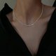 thumbnail image 3 of 2024 2pcs Popular Silver Colour Sparkling Clavicle Chain Choker Necklace Collar For Women Fine Jewelry Wedding Party Birthday Gift--x508yin-Product c x511-0.4, 3 of 5