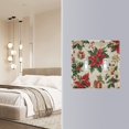 thumbnail image 4 of Yayeee Toggle Light Switch Wall Plate 2-Gang 4.56"x4.48" Decorative Outlet Cover, Christmas Poinsettia, 4 of 7