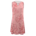 thumbnail image 4 of Vestido suelto con estampado de cuello redondo sin mangas informal de verano con estilo para mujer OAVQHLG3B Store lin121212, 4 of 5