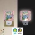 thumbnail image 2 of Yayeee LED Plug in Night Light for The Home with Auto Dusk to Dawn Light Sensors, 2 Pack, Pink Seaside Boat, 2 of 6
