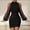 Black, variant on Miluxas Women's Pencil Work Dresses Clearance Long Sleeve Wrap V Neck Bodycon Business Dress Elegant Cocktail Party Work Hot Pink 10(XL)