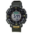thumbnail image 1 of Casio Pro Trek Digital Green Bio Based Resin Strap Tough Solar PRG-340-3 100M Men's Watch, 1 of 4